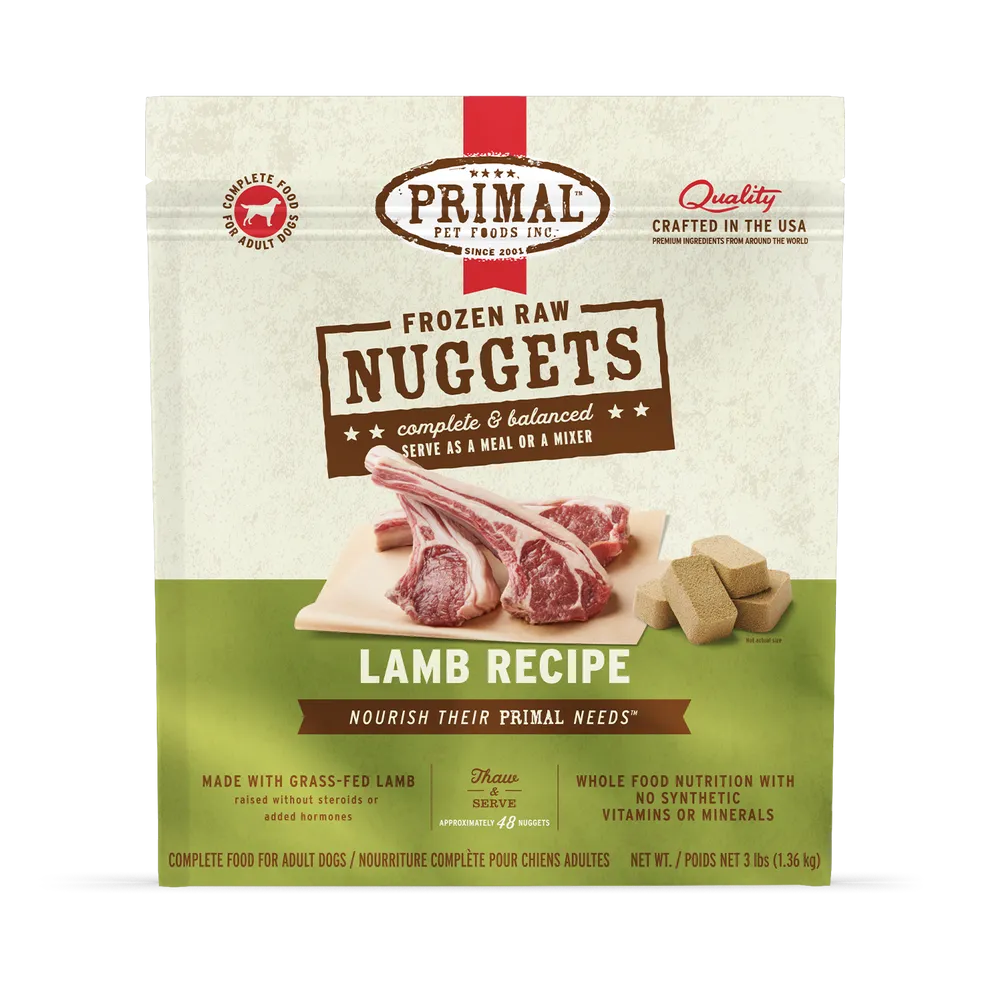 Primal Raw Frozen Lamb Formula For Dogs