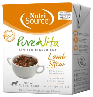 PureVita Grain Inclusive Lamb Stew Wet Dog Food