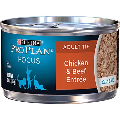 Purina Pro Plan Adult 11  Chicken & Beef Entrée Classic Canned Cat Food