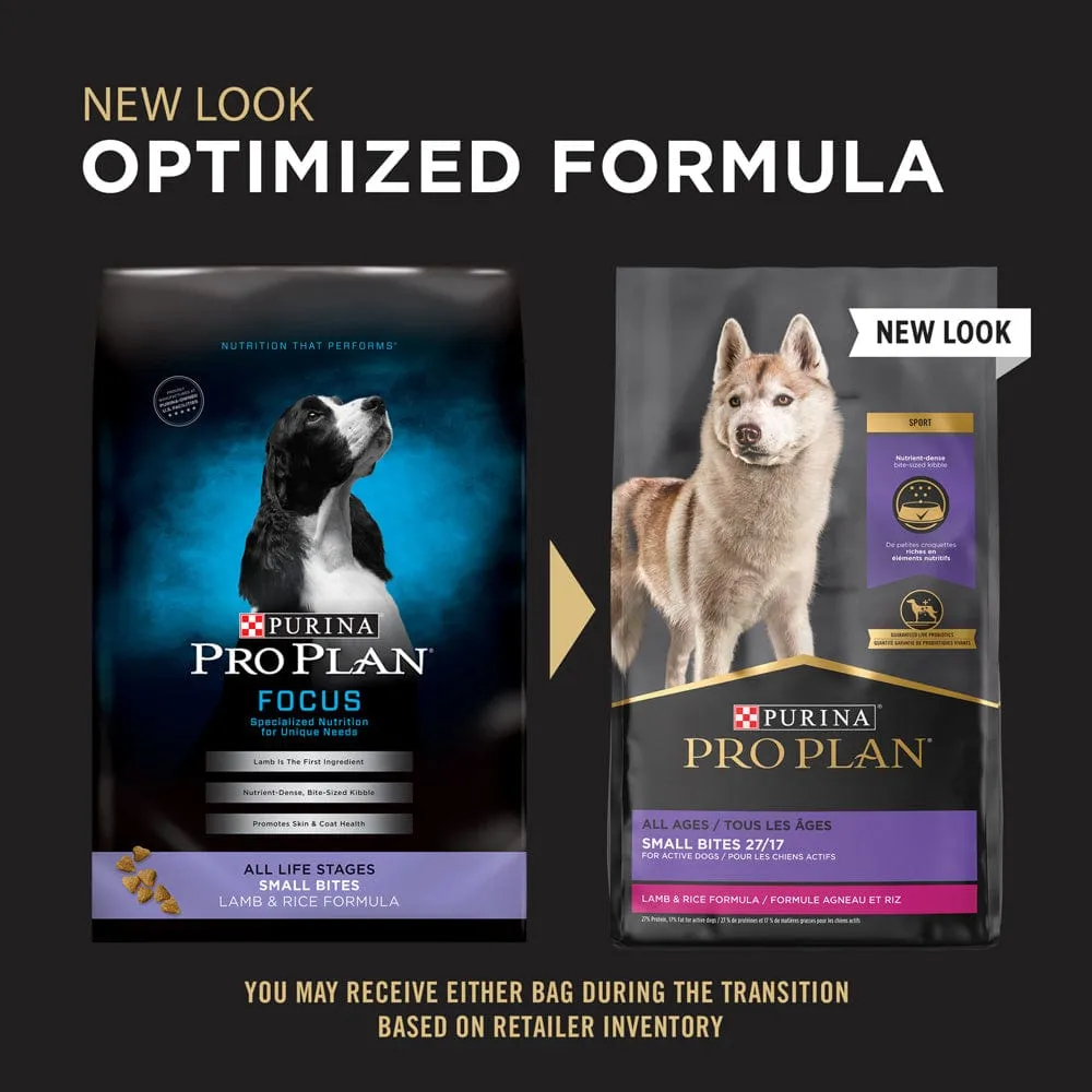 Purina Pro Plan All Life Stages Small Bites Lamb & Rice Dry Dog Food