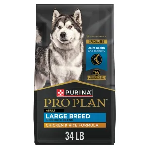 Purina Pro Plan Joint Health for Dogs, Large Breed Dog Food Dry, Shredded Blend Chicken & Rice Formula