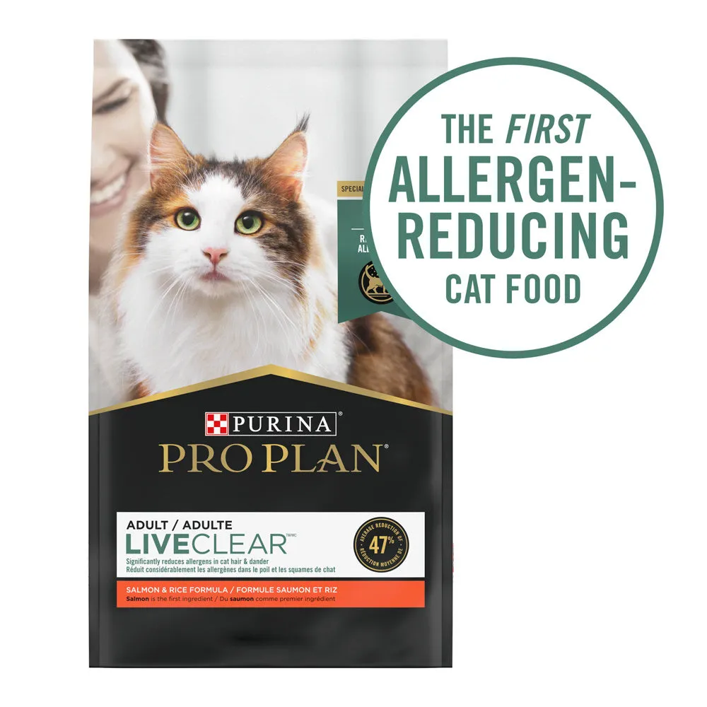 Purina Pro Plan LIVECLEAR With Probiotics Salmon & Rice Formula Dry Cat Food
