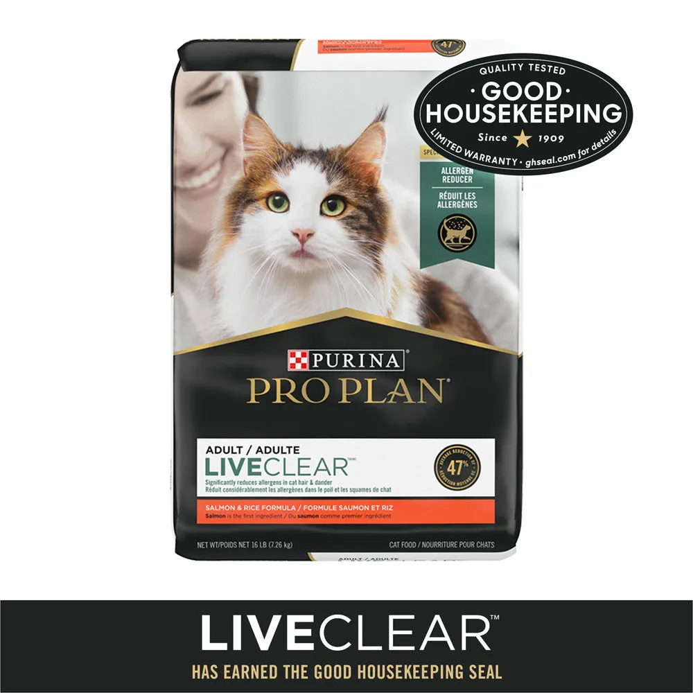 Purina Pro Plan LIVECLEAR With Probiotics Salmon & Rice Formula Dry Cat Food