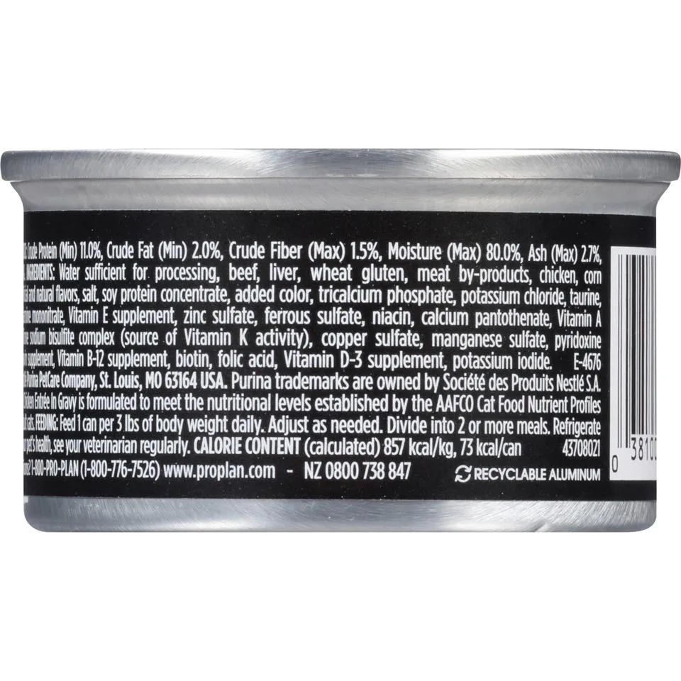 Purina Pro Plan Savor Adult Beef & Chicken in Gravy Entree Canned Cat Food