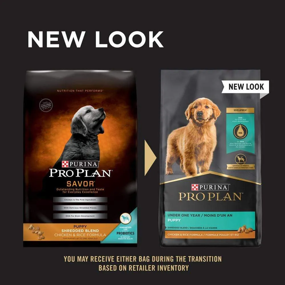 Purina Pro Plan Savor Shredded Chicken & Rice Formula Puppy Dry Dog Food