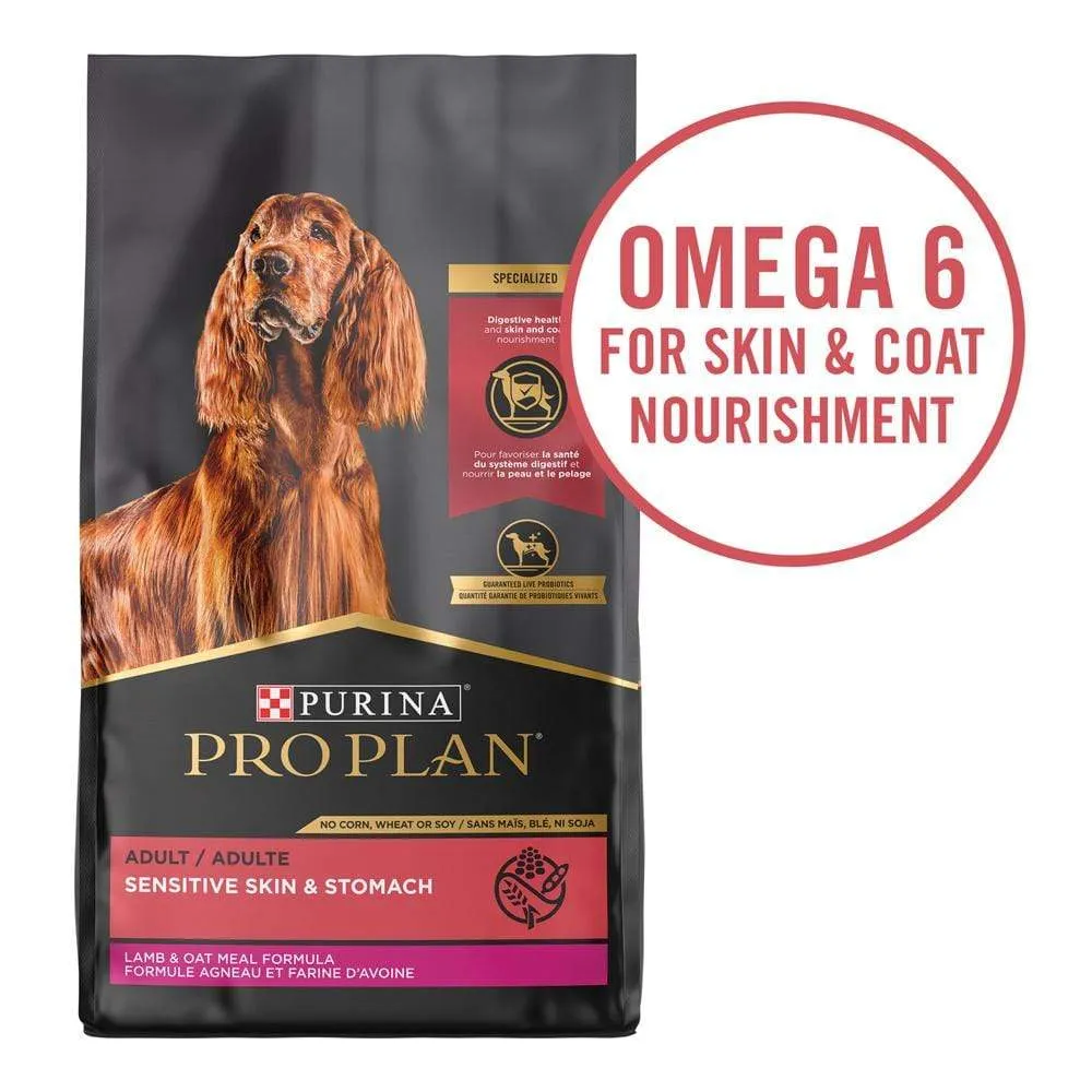 Purina Pro Plan Sensitive Skin & Stomach Formula Lamb & Oat Meal Formula Dry Dog Food