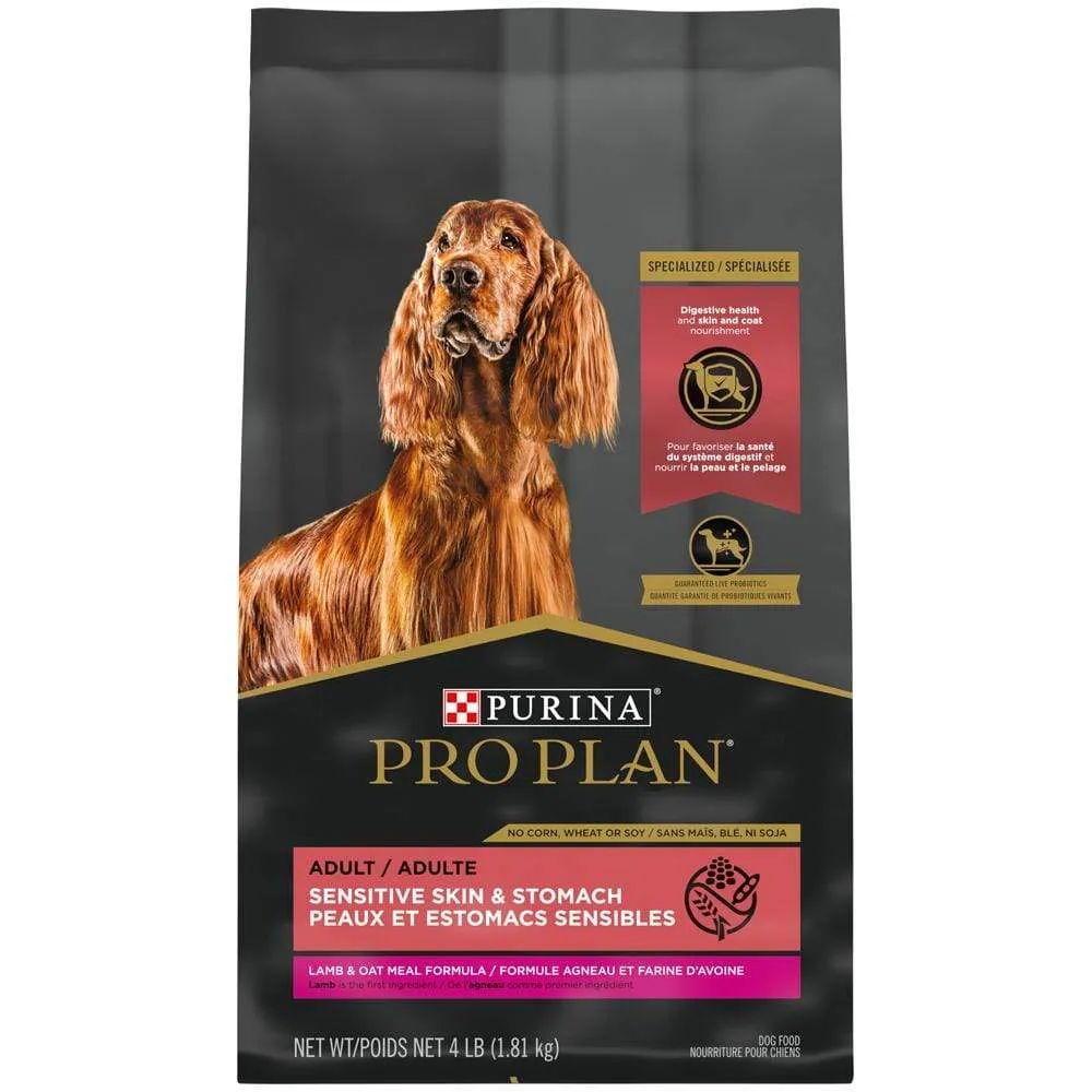 Purina Pro Plan Sensitive Skin & Stomach Formula Lamb & Oat Meal Formula Dry Dog Food
