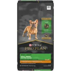 Purina Pro Plan Small Breed Shredded Blend Chicken & Rice Formula With Probiotics Weight Control Dry Dog Food