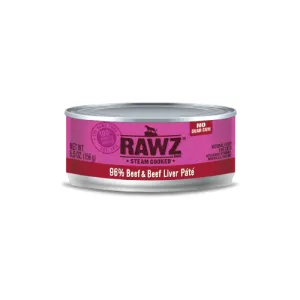 RAWZ 96% Beef and Beef Liver Pate Canned Cat Food