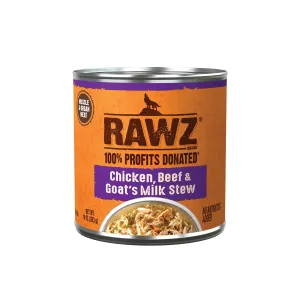 RAWZ Chicken, Beef & Goat’s Milk Stew Canned Dog Food