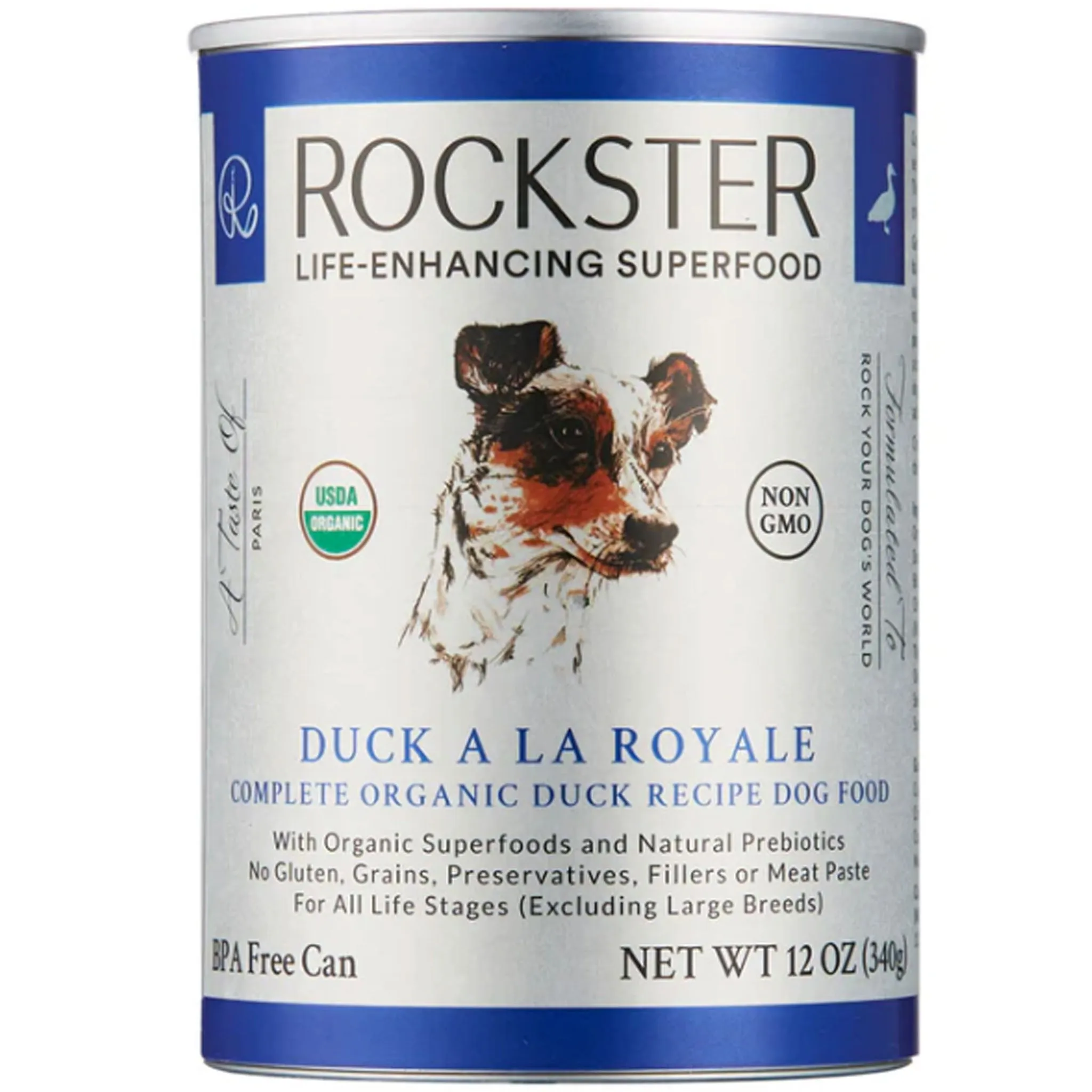 Rockster Duck A La Royale Dog Duck 12 oz