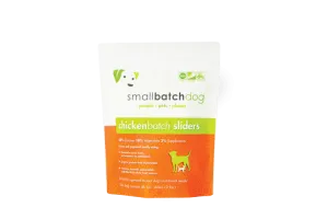 SmallBatch Raw Frozen Chicken Sliders for Dogs