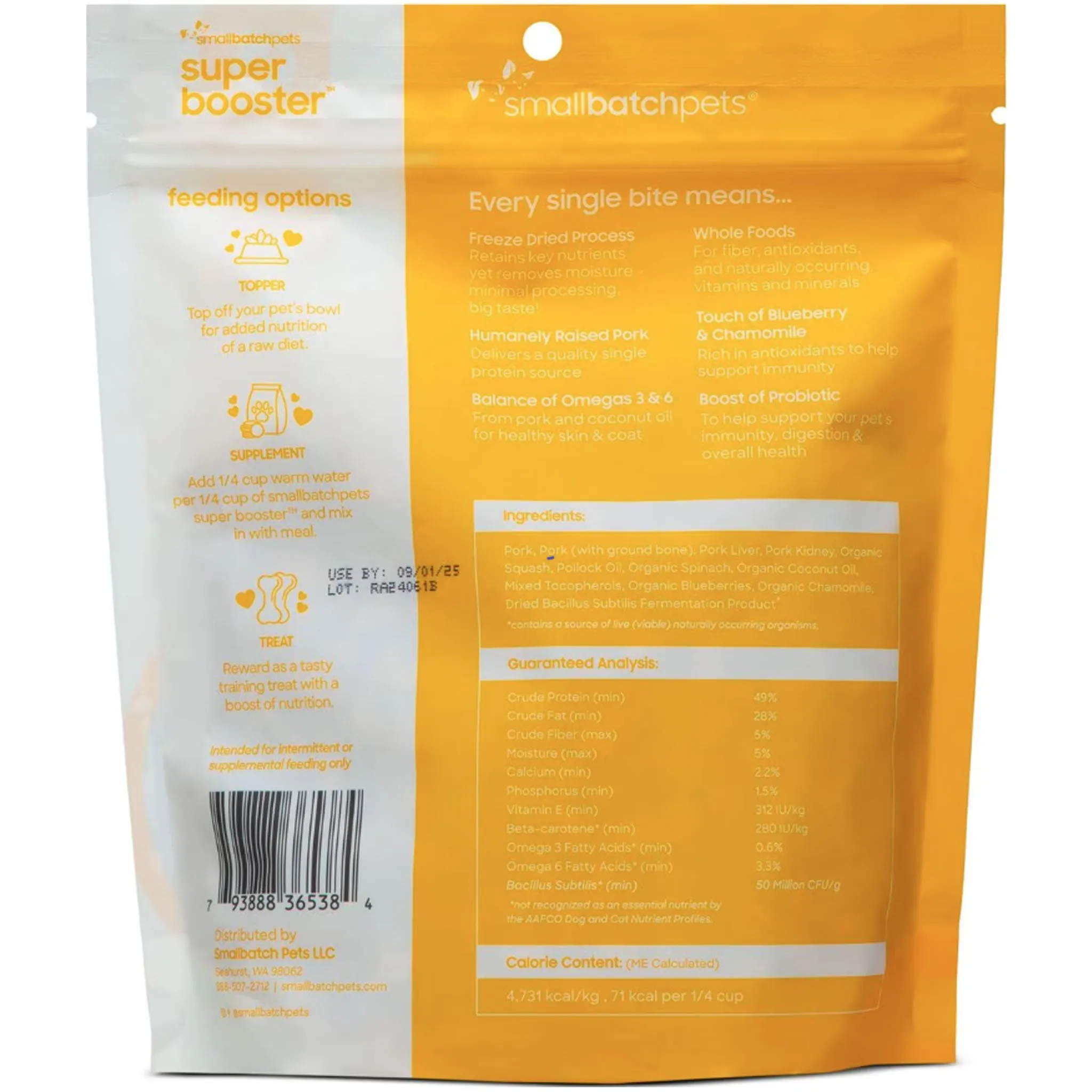 Smallbatch Super Boosters Dog Pork 7 oz
