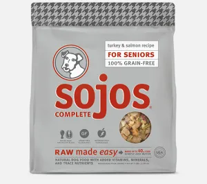 Sojos Complete Turkey & Salmon Recipe Senior Grain-Free Freeze-Dried Raw Dog Food