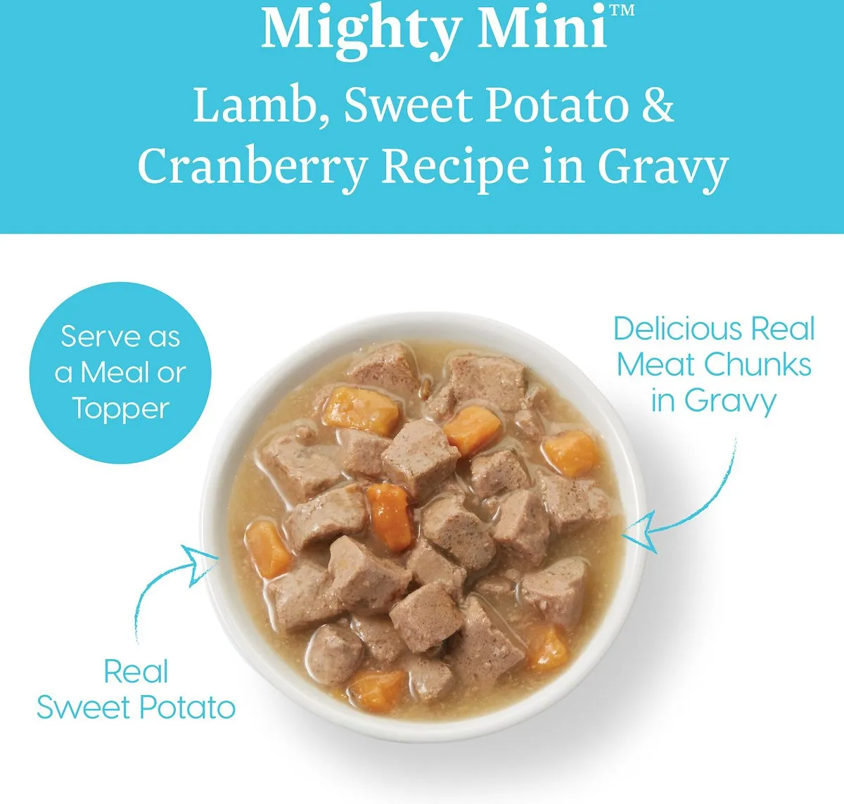 Solid Gold Mighty Mini Lamb, Sweet Potato & Cranberry Recipe in Gravy Wet Dog Food