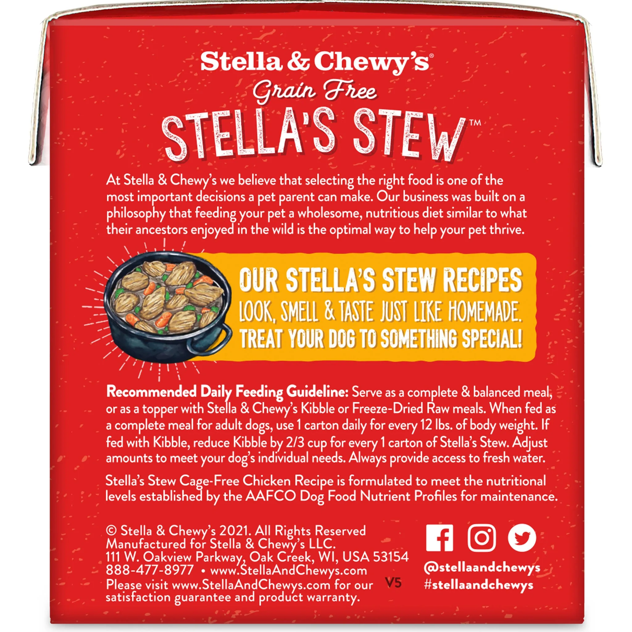 Stella & Chewy's Cage-Free Chicken Recipe Dog Stew - 11oz