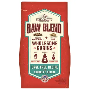 Stella & Chewy's Cage-Free Recipe Raw Blend Baked Dog Kibble with Grains