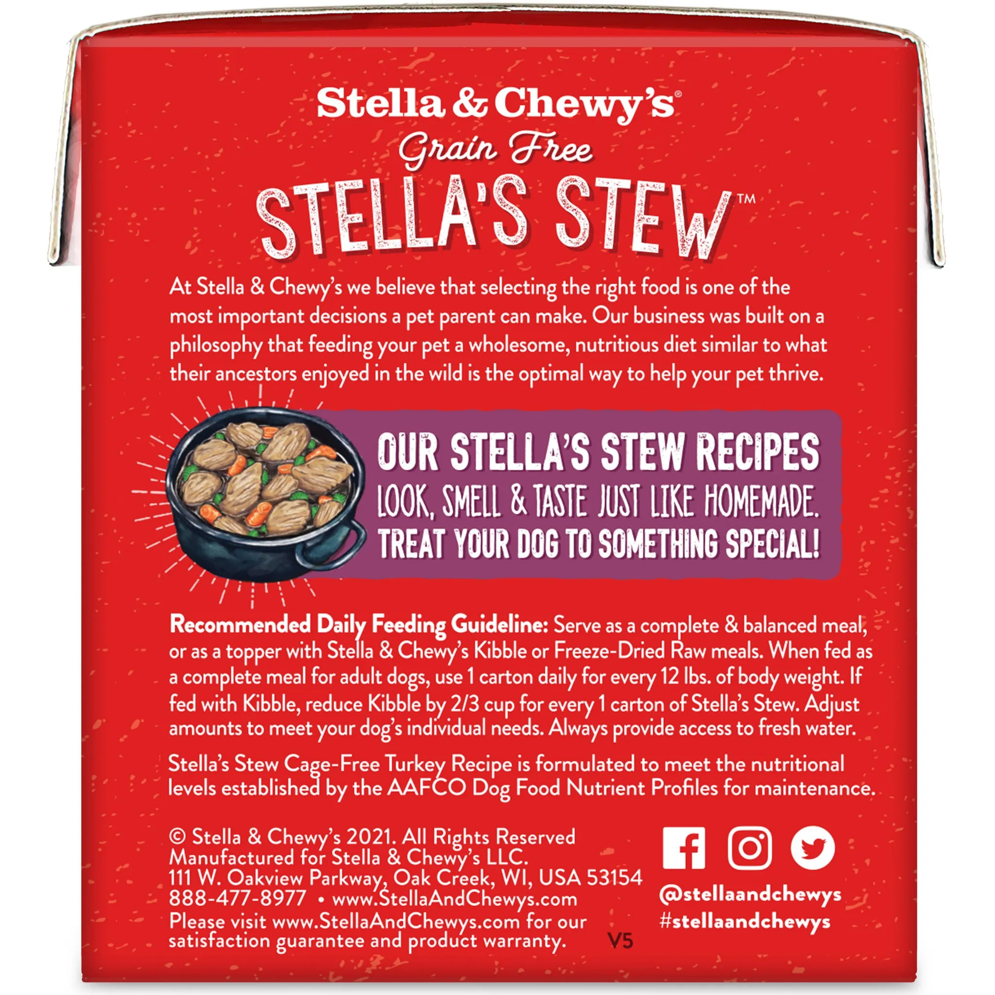 Stella & Chewy's Cage-Free Turkey Recipe Dog Stew - 11oz