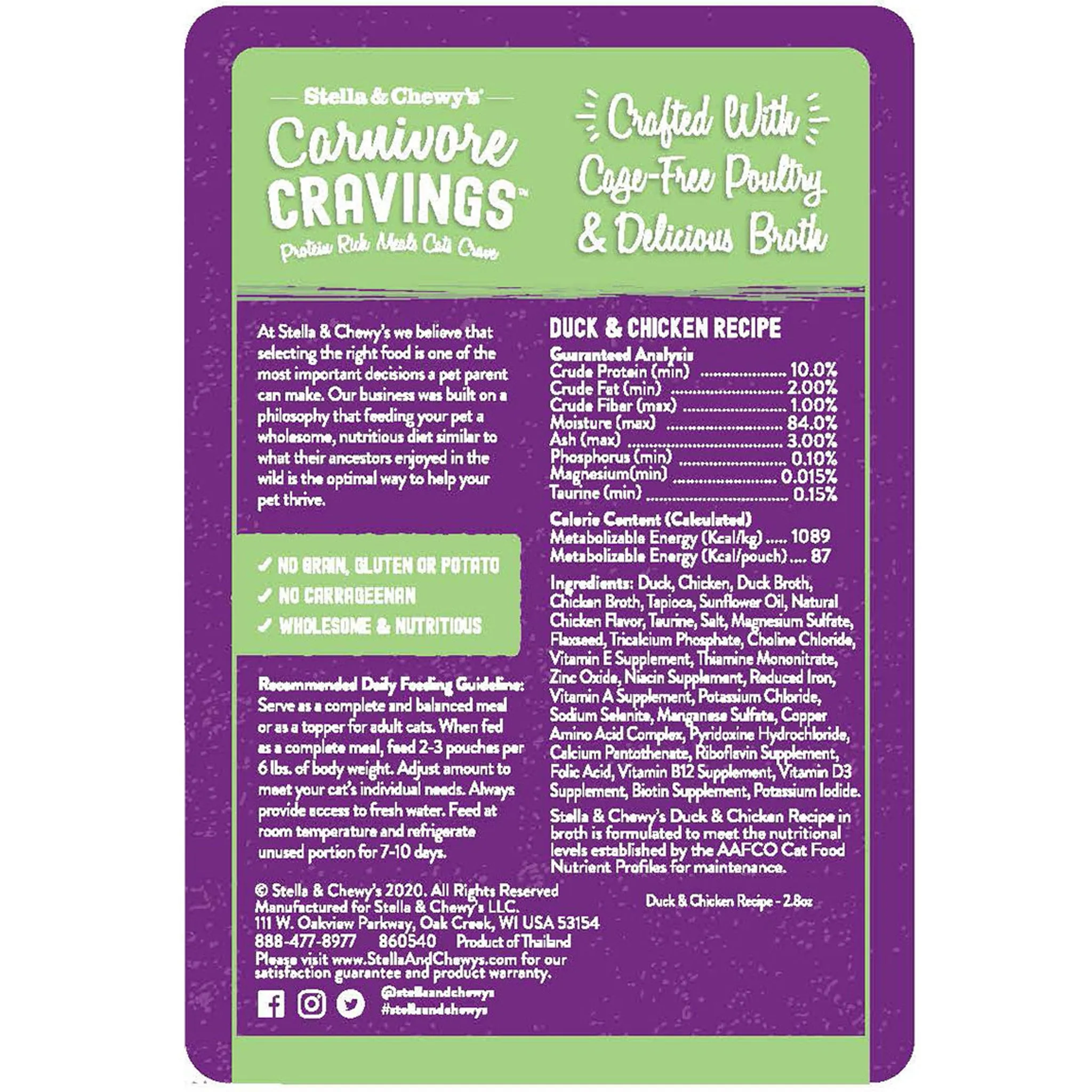 Stella & Chewy's Chicken & Duck Canned Cat Food