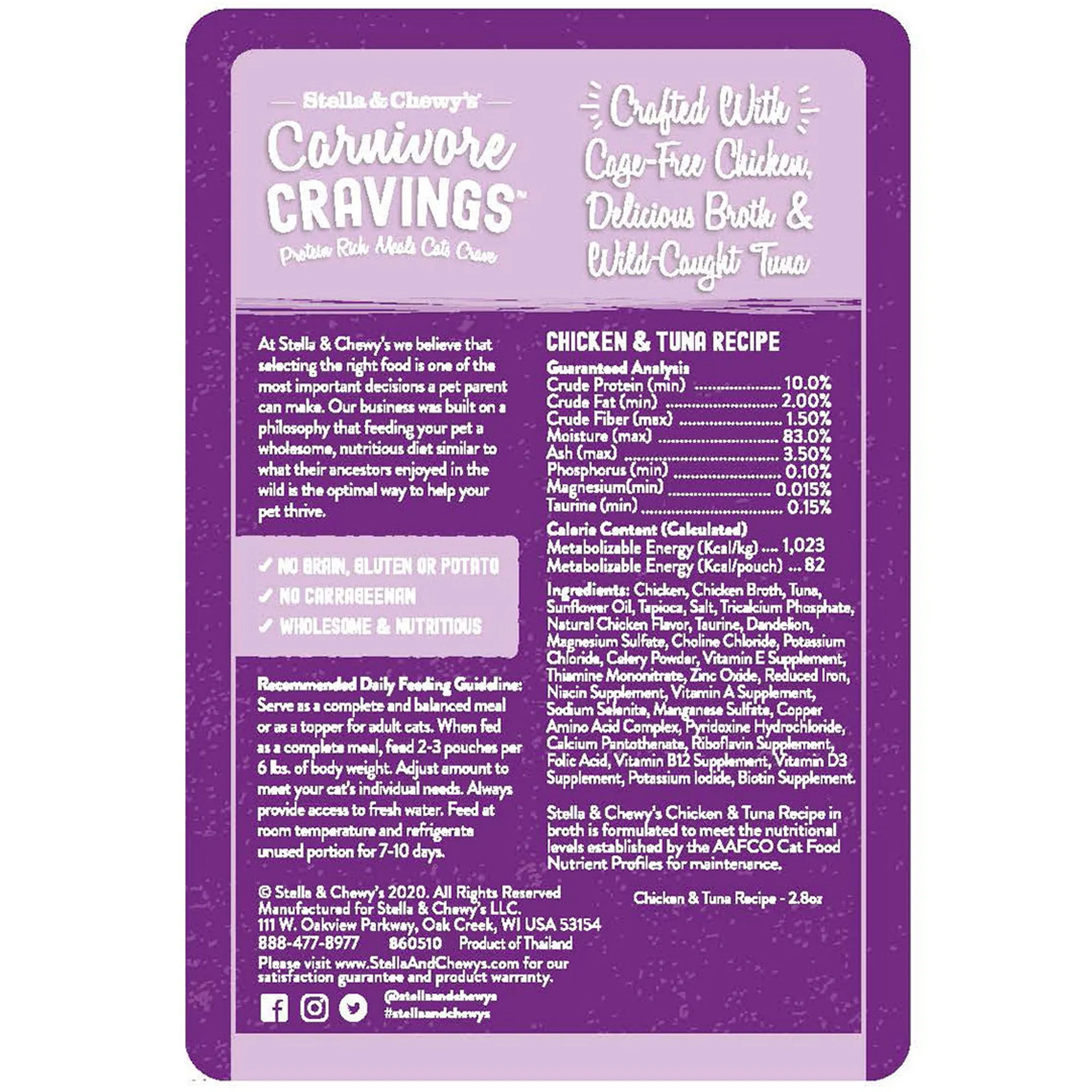 Stella & Chewy's Chicken & Tuna Canned Cat Food