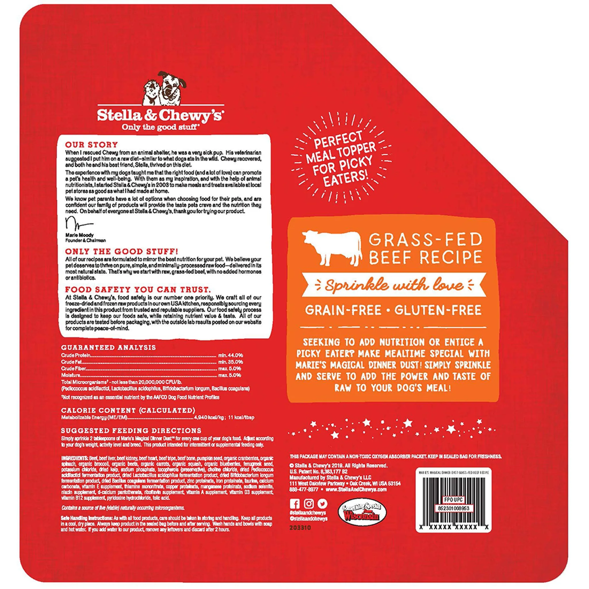 Stella & Chewy's Dinner Dust Beef Dog Food