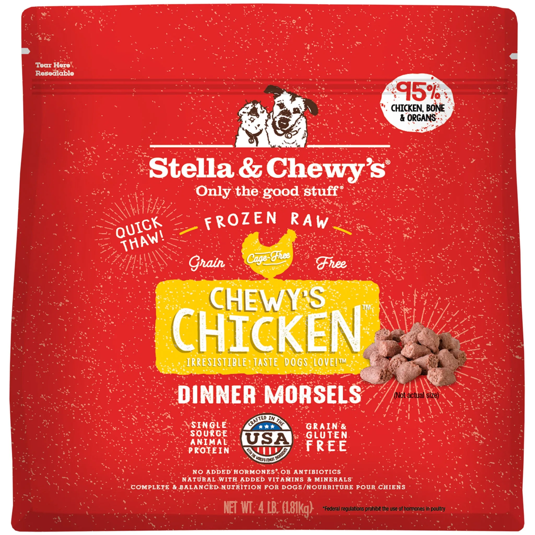 Stella & Chewy's Frozen Morsels Chicken Dog Food