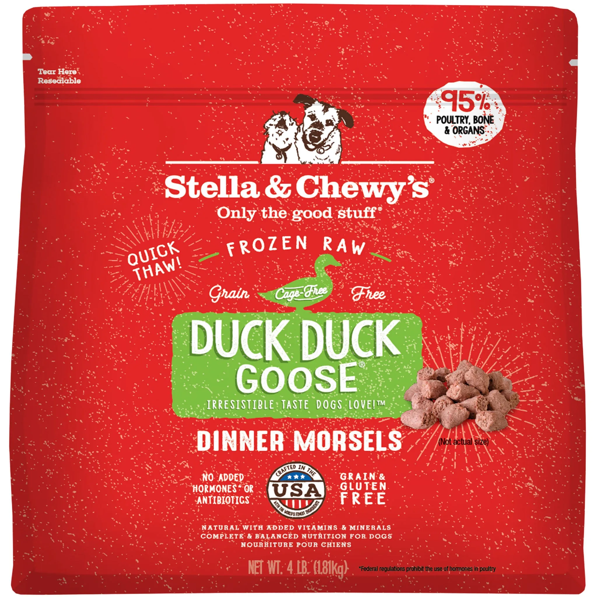 Stella & Chewy's Frozen Morsels Duck Dog Food