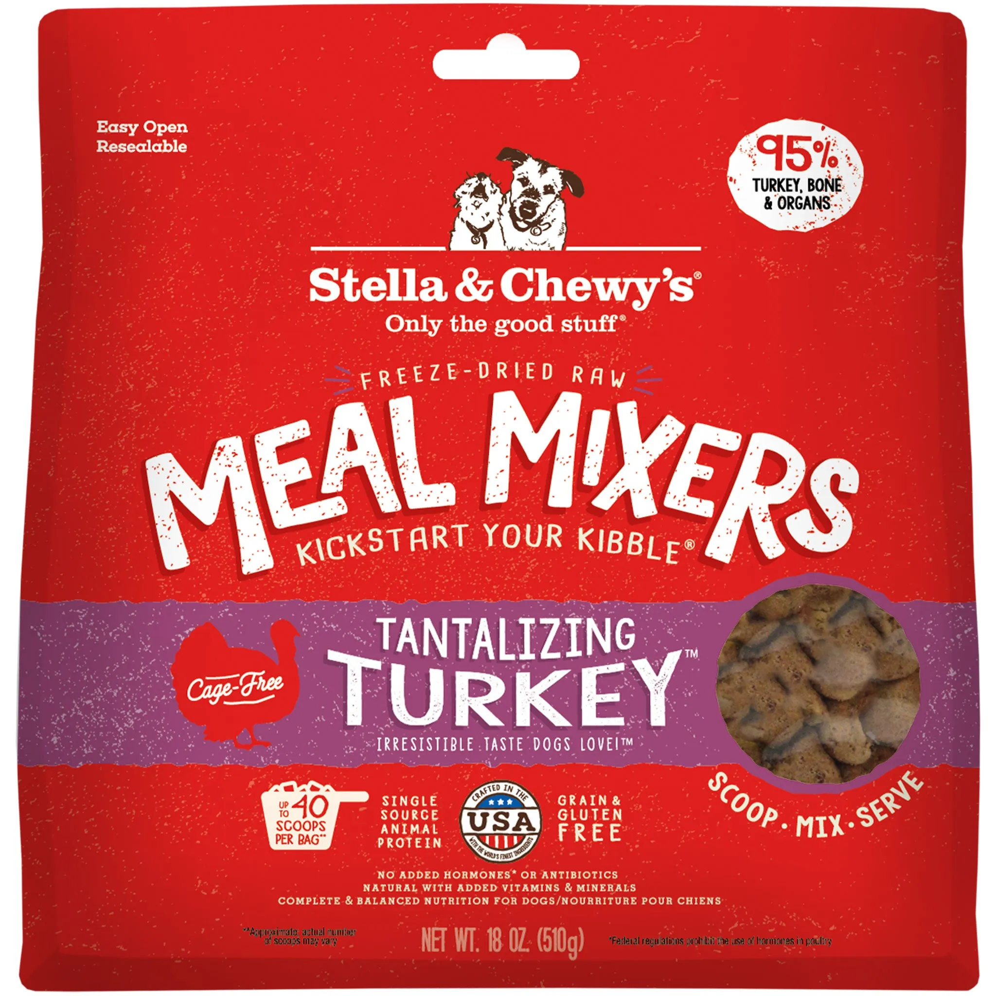 Stella & Chewy's Meal Mixers Turkey Dog Food Topper - 18oz