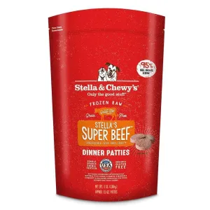 Stella & Chewy's Raw Frozen Stella's Super Beef Dinner Patties for Dogs