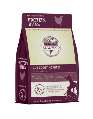 Steve's Real Food Chicken Protein Bites Freeze Dried Treats for Cats and Dogs