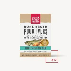 The Honest Kitchen Bone Broth Pour Overs Turkey & Salmon Stew Dog Food