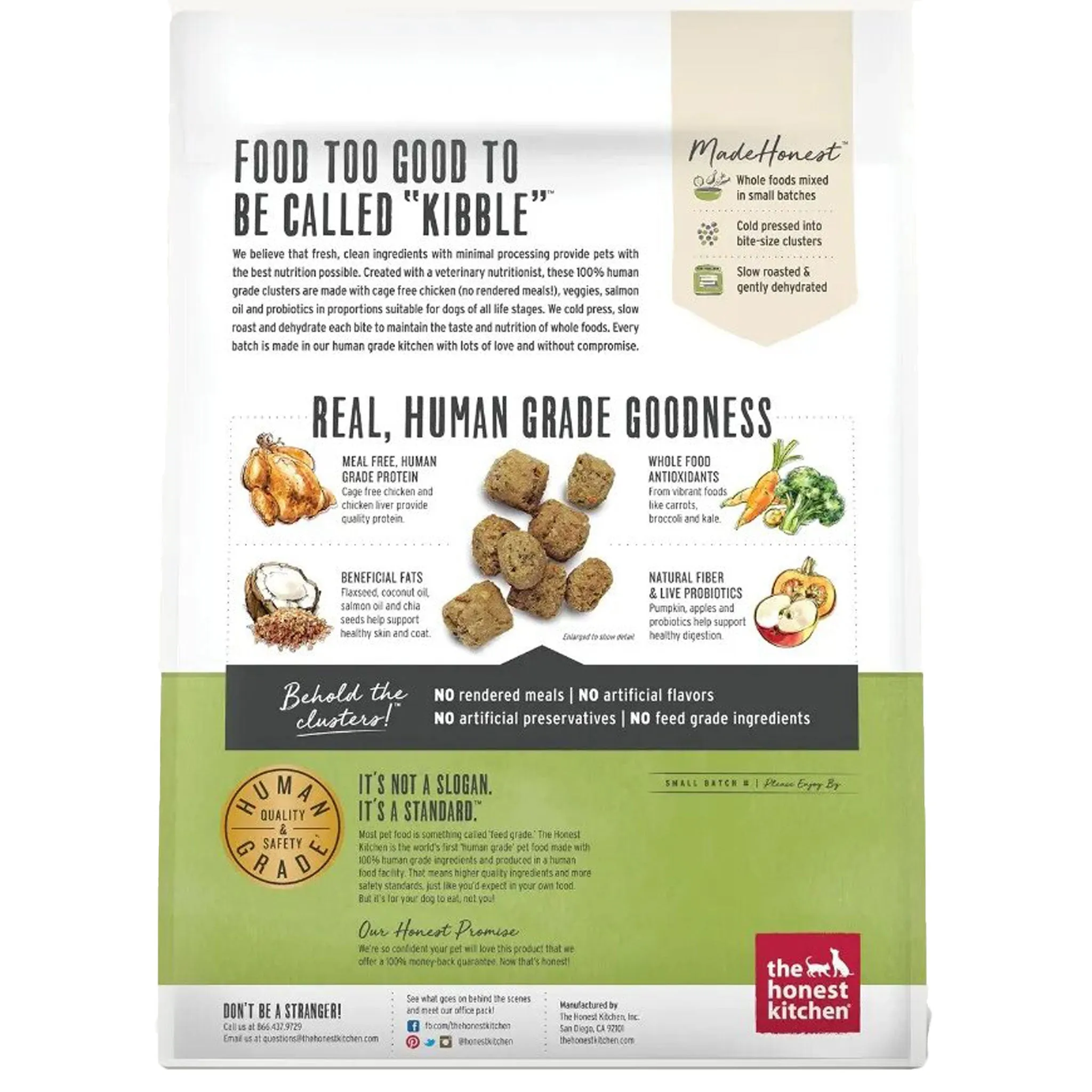 The Honest Kitchen Grain-Free Chicken Whole Food Clusters Dog Food
