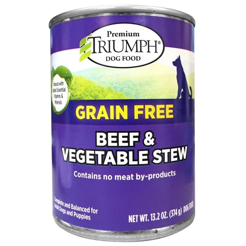 Triumph Grain Free Beef and Vegetable Stew Canned Dog Food
