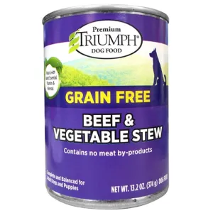 Triumph Grain Free Beef and Vegetable Stew Canned Dog Food