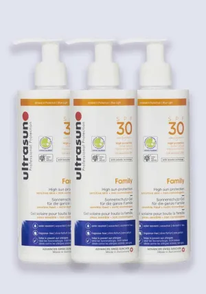 Ultrasun Family SPF 30 300ml - 3 Pack Saver