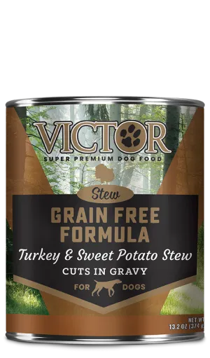 VICTOR Grain Free Formula Turkey & Sweet Potato Stew Cuts in Gravy for Dogs