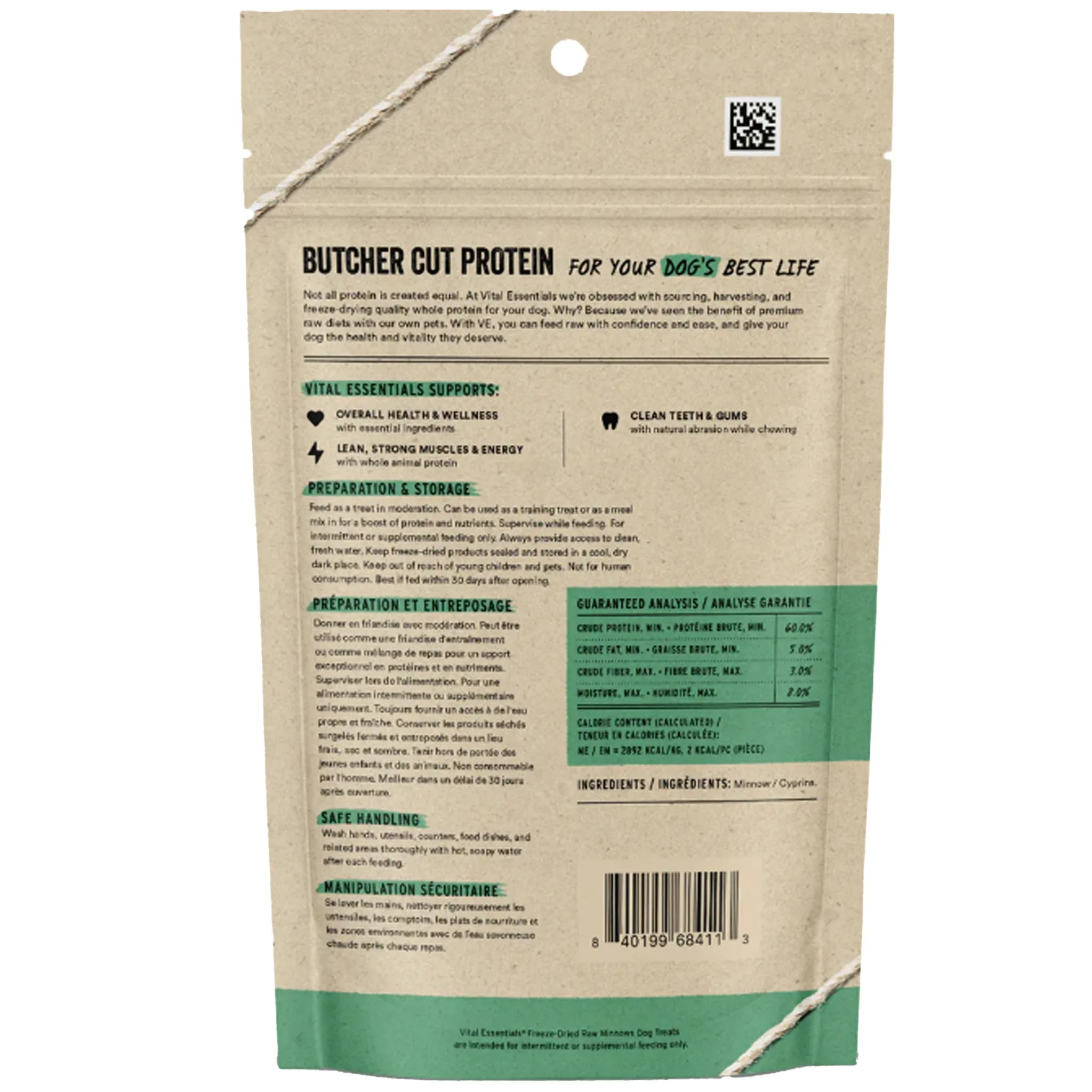 Vital Essentials Freeze-Dried Minnows Dog Treats