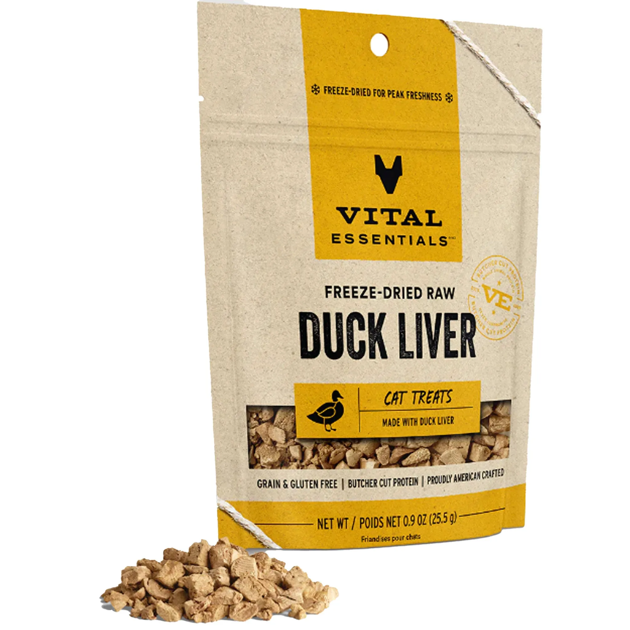 Vital Essentials Freeze-Dried Treat Duck Liver Cat Treats