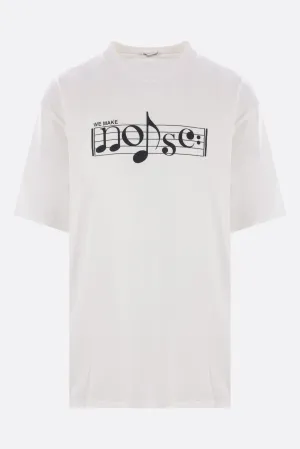 We Make Noise print cotton oversize t-shirt