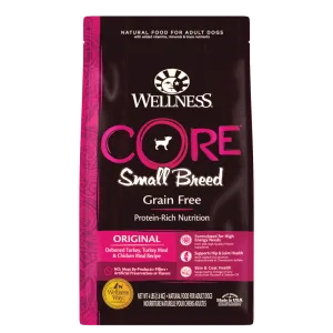 Wellness CORE Grain Free Natural Small Breed Health Turkey and Chicken Recipe Dry Dog Food