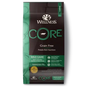 Wellness CORE Grain Free Natural Wild Game Duck, Turkey, Wild Boar and Rabbit Recipe Dry Dog Food