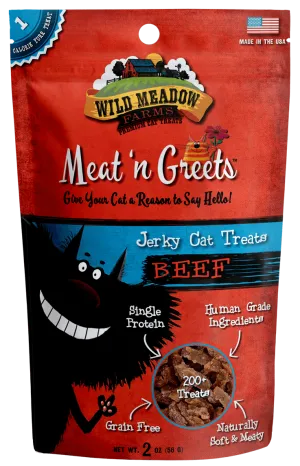 Wild Meadow Farms Beef Meat'N Greets Treats for Cats