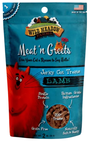 Wild Meadow Farms Lamb Meat'N Greets Treats for Cats