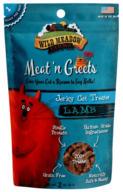 Wild Meadow Farms Lamb Meat'N Greets Treats for Cats