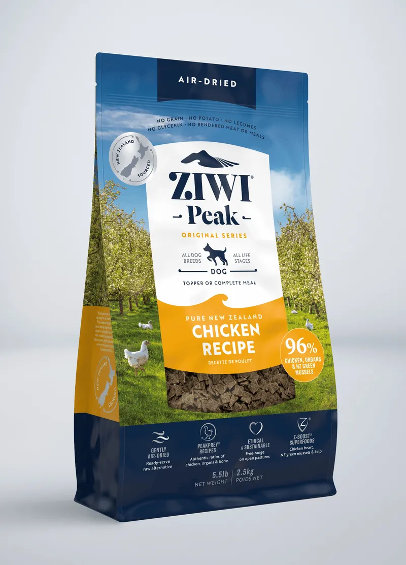 ZIWI Peak Grain Free Air-Dried Free-Range Chicken Recipe Dry Dog Food