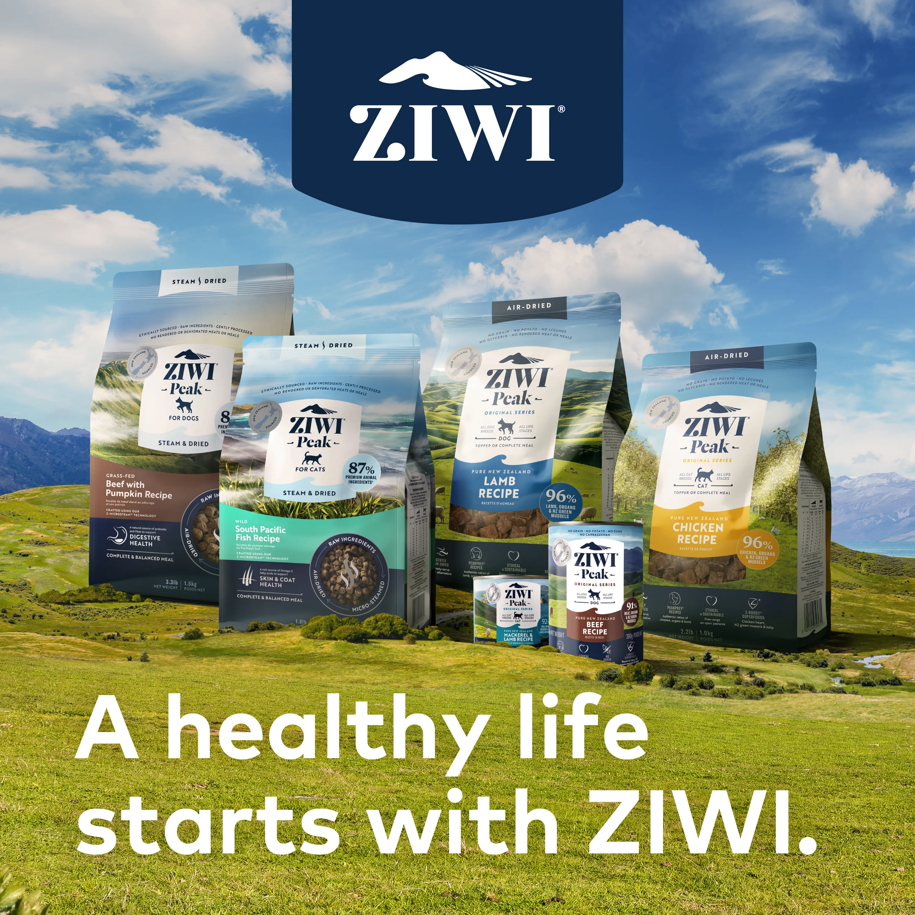 ZIWI Peak Grain Free Air-Dried Free-Range Chicken Recipe Dry Dog Food
