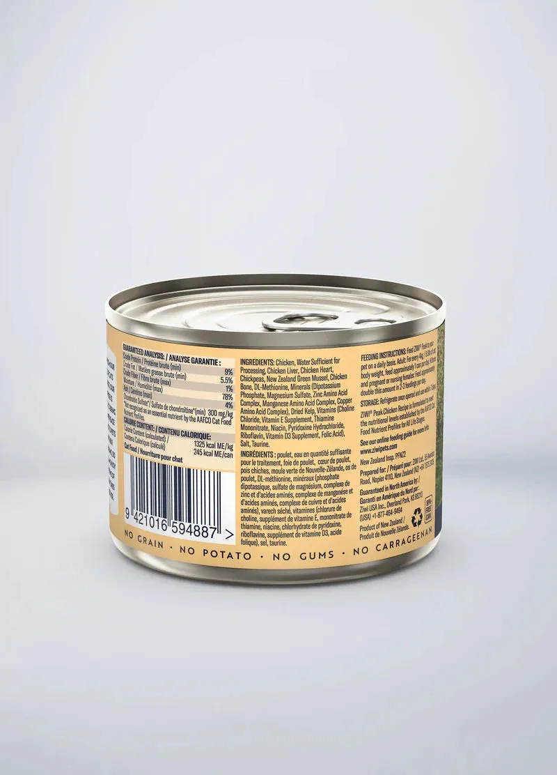 Ziwi Peak Wet Free-Range Chicken Recipe Canned Cat Food
